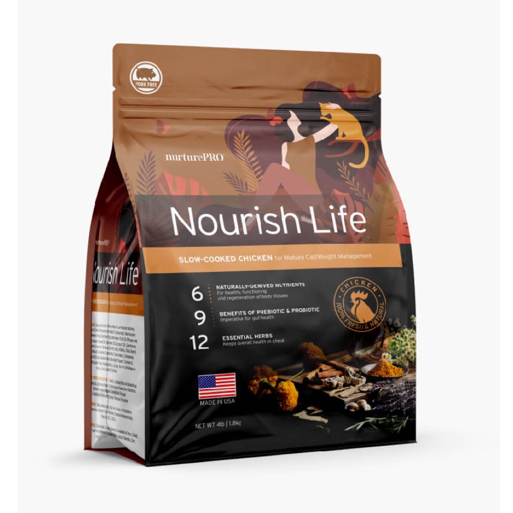 20% OFF: Nurture Pro Nourish Life Chicken Mature 7+ Formula Dry Cat Food