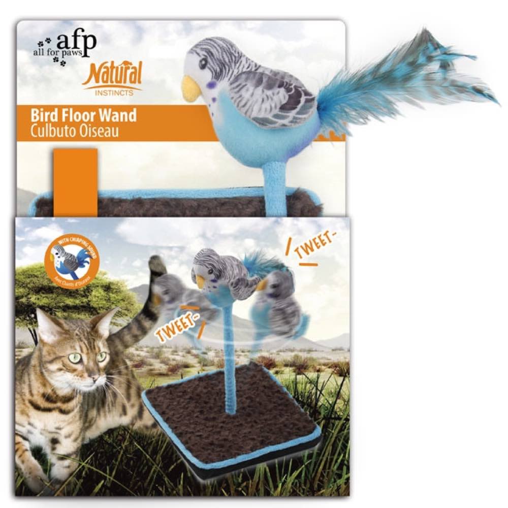 All For Paws Bird Floor Wand Cat Toy