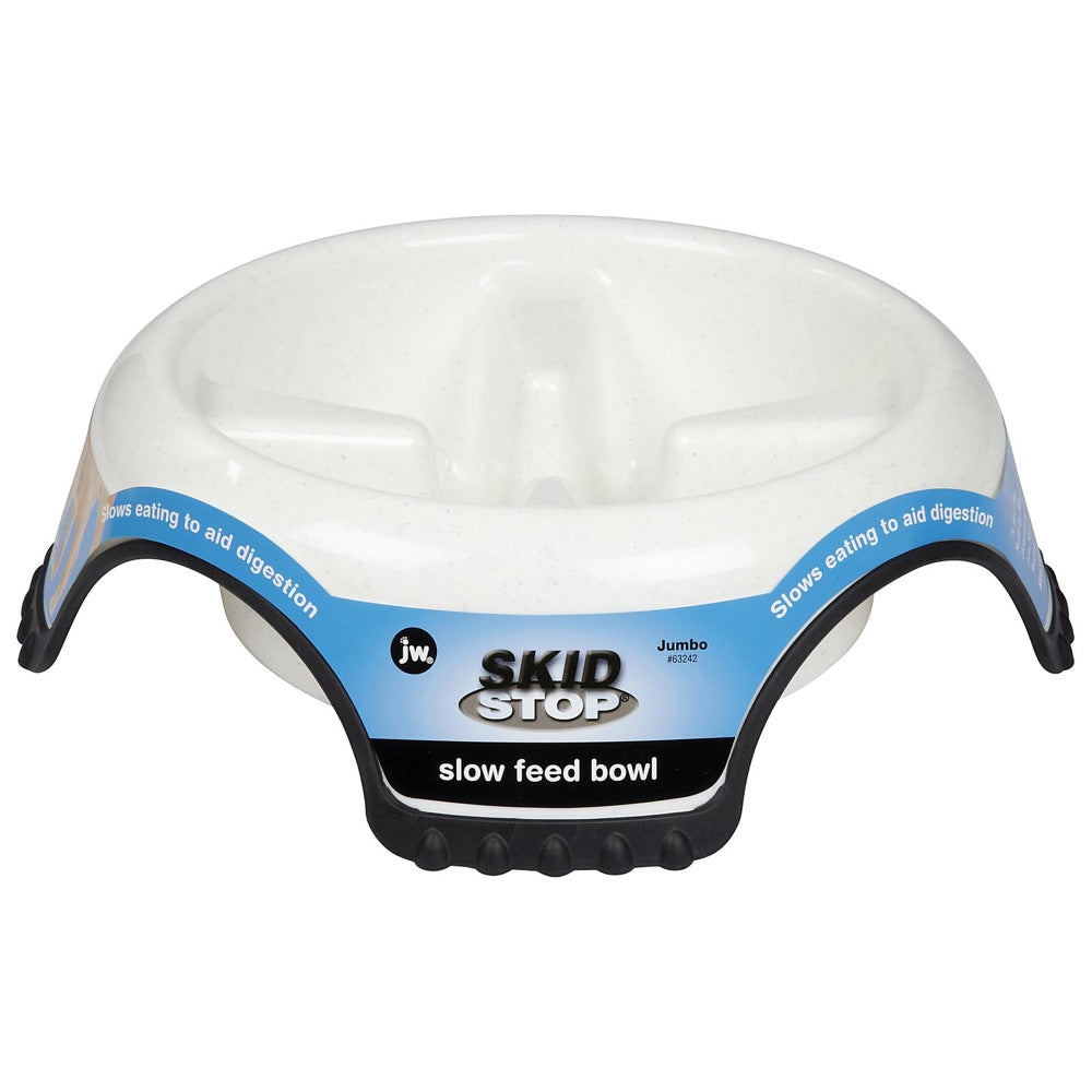 JW Pet Skidstop Slow Feed Pet Bowl