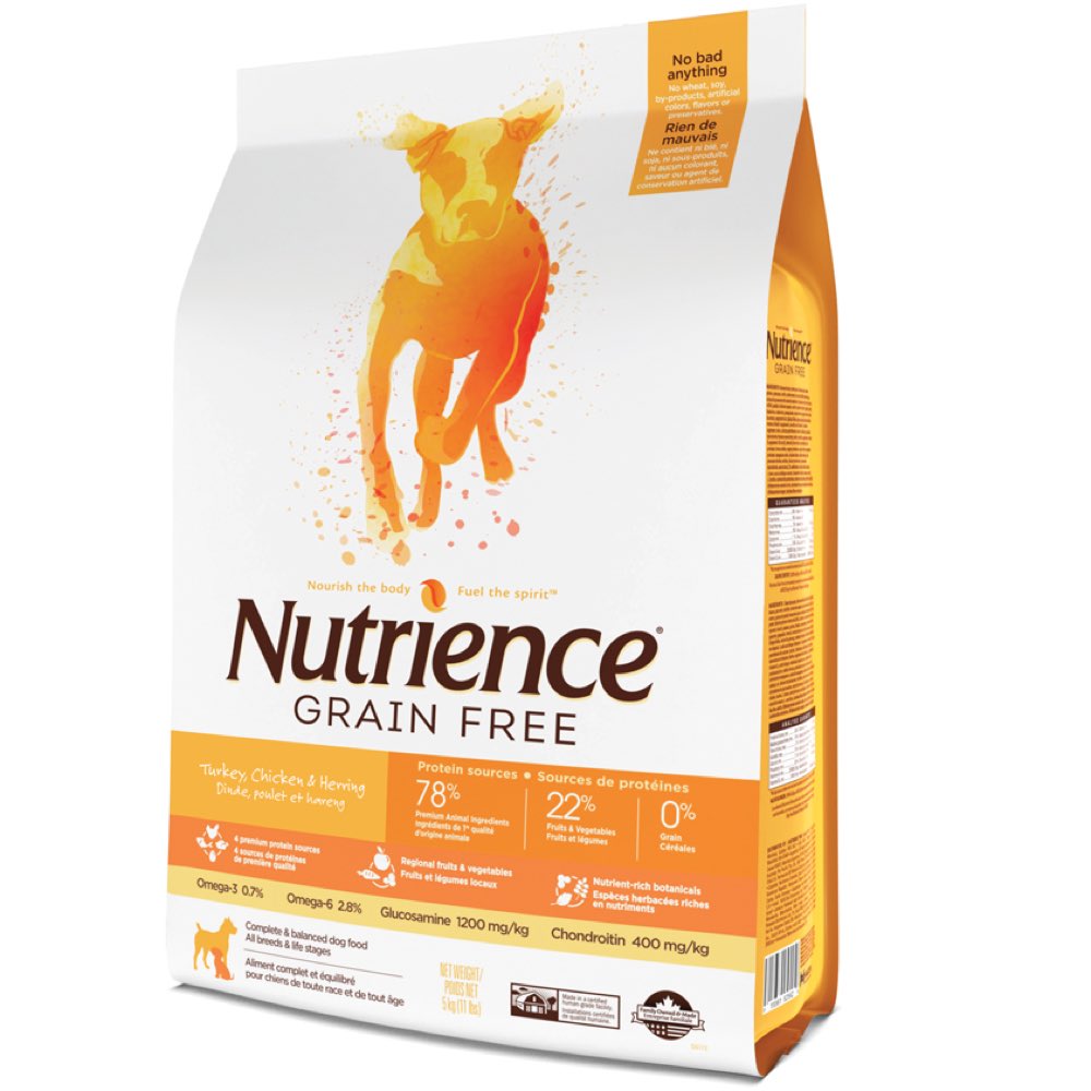 "Nutrience Grain Free Turkey, Chicken & Herring Formula Dry Dog Food"