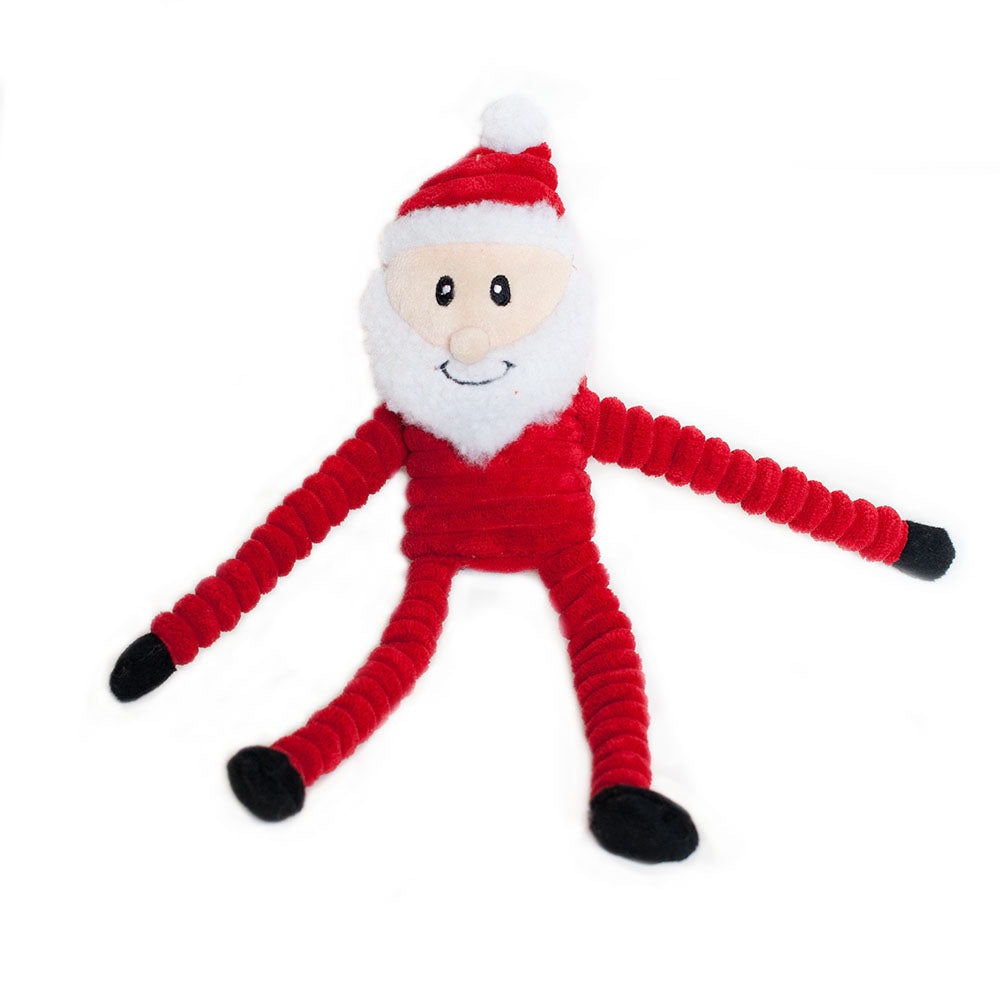 ZippyPaws Christmas Crinkle Santa Dog Toy