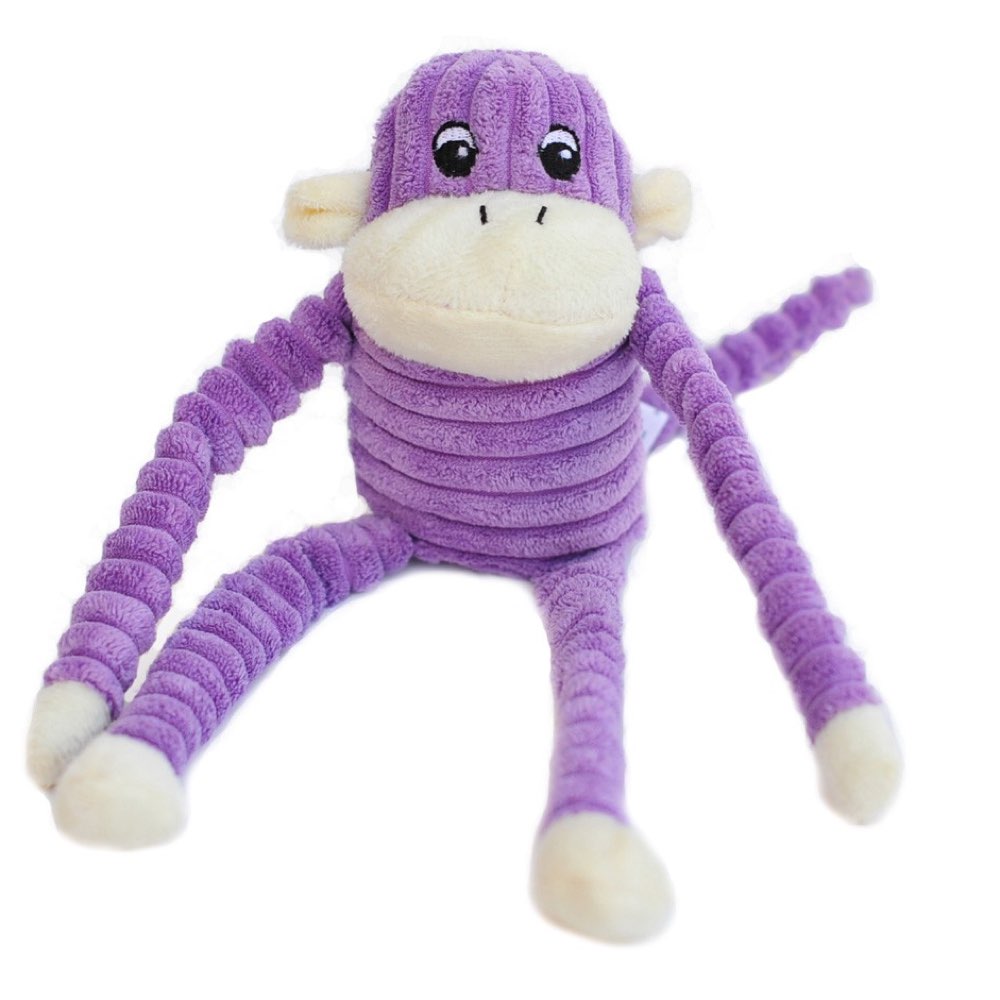 ZippyPaws Spencer the Crinkle Monkey Dog Toy
